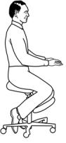 Use a balans chair to Reduce Back Pain While Sitting