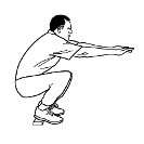 squat position